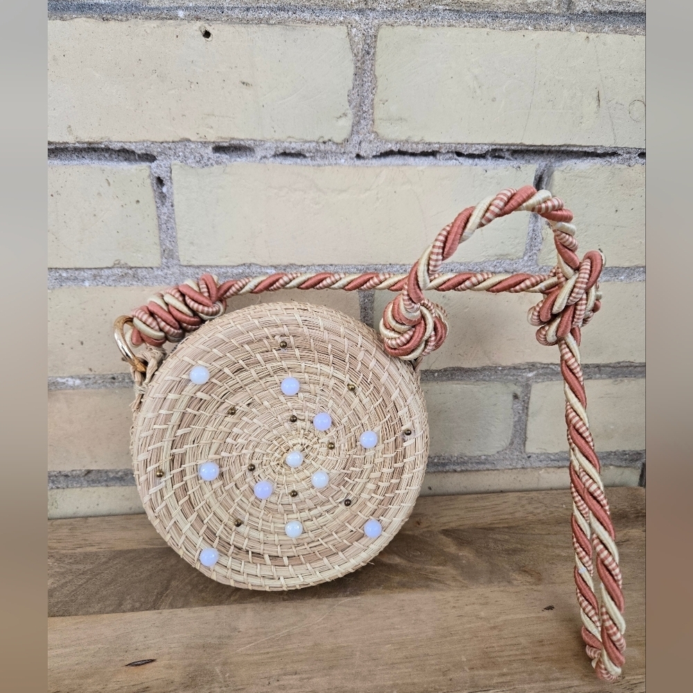 Vintage Round Basket Bag